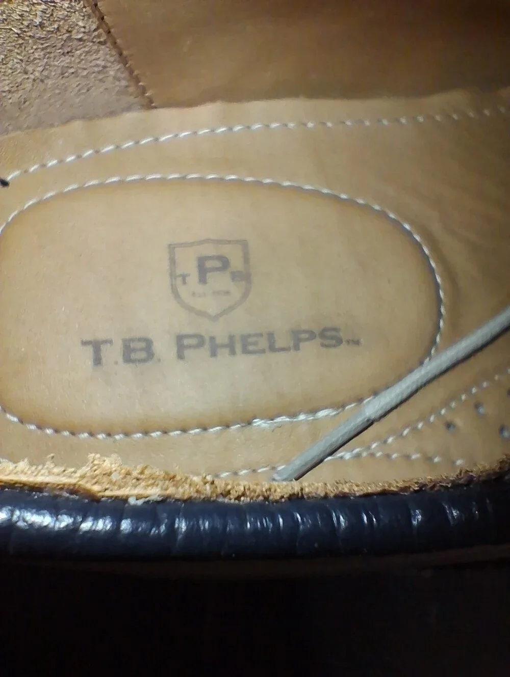 TB Phelps Men's Two-Tone Saddle Oxford Shoes - Cream and Navy 11